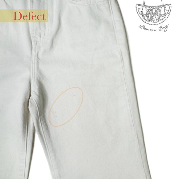 J Brand / High Rise Wide Cropped Jeans / Size 24 / White - Picture 7 of 7